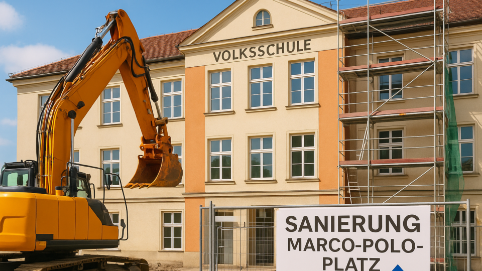 Titelbild zu „Sanierung der Volksschule am Marco-Polo-Platz startet heute“