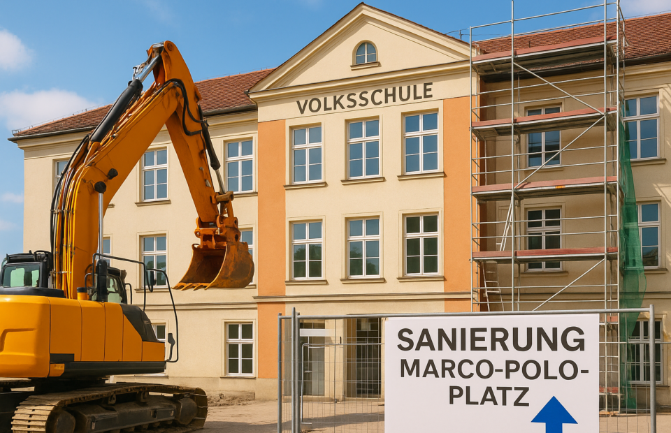 Titelbild zu „Sanierung der Volksschule am Marco-Polo-Platz startet heute“