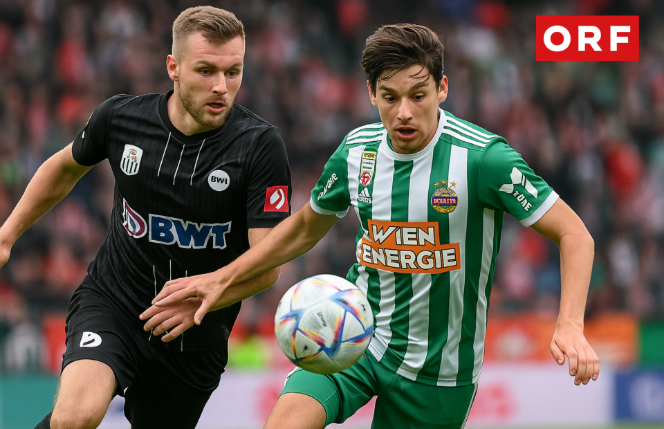 Titelbild zu „Bundesliga-Topspiel: LASK trifft auf Rapid Wien im ORF“