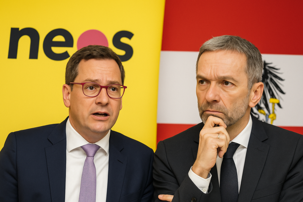 Titelbild zu „NEOS kritisiert Kickls Strategie in Österreichs Politik“